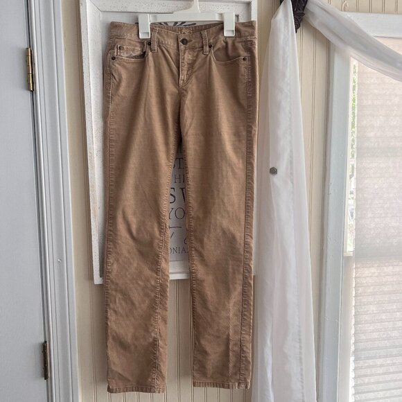 LOFT Pants - LOFT Ann Taylor Corduroy Pants Women sz 4 Modern Straight Tan